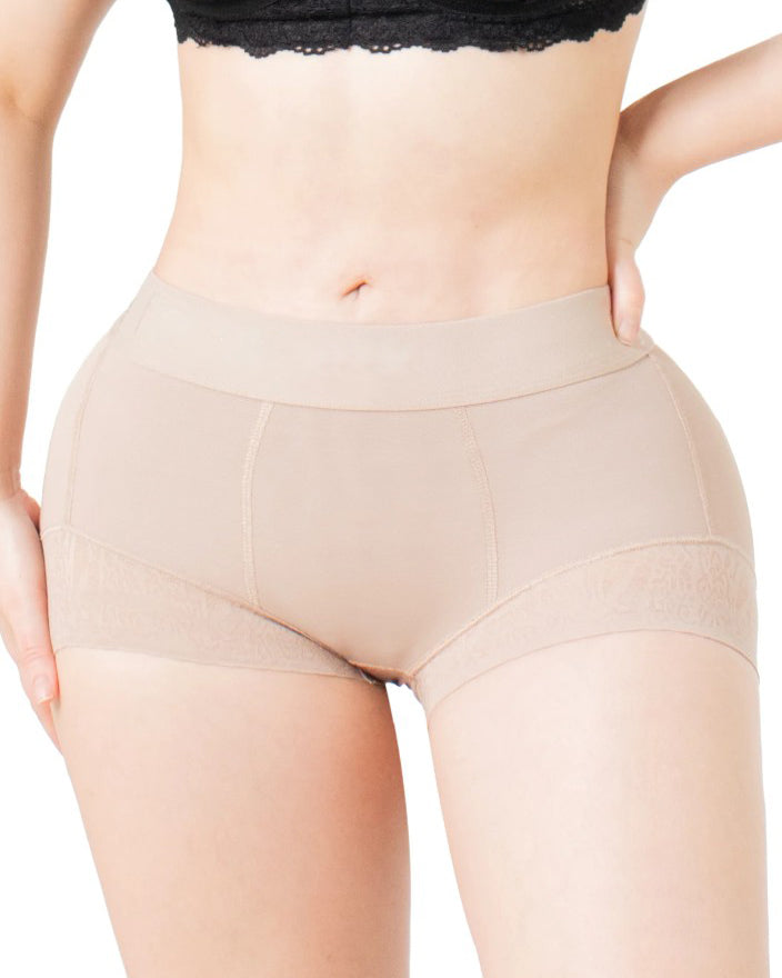 Comfortable Lace Trim Hip-Lifting Shorts