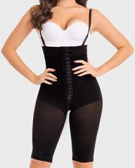 Tummy Sculpting Mid-Length Pants with Straps