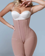 Side Steel Bone Tummy Sculpt Mid-Length Hook Eye Shapewear