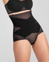 Mesh High Waist Tummy Control Thong Shaper