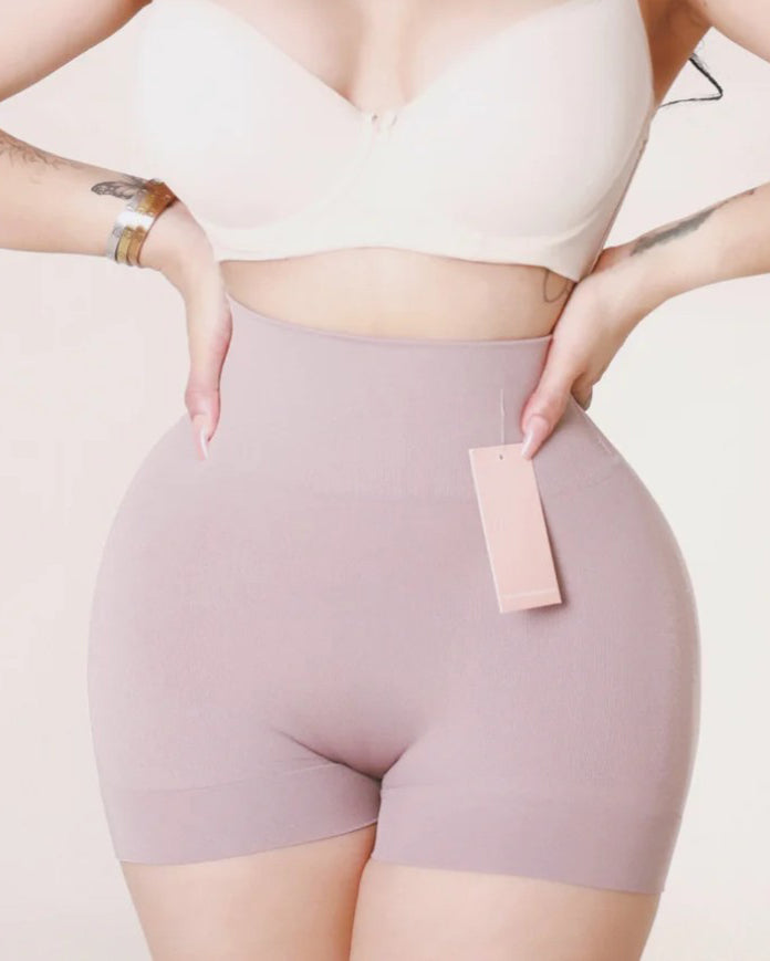 Seamless Hip-Lifting Shorts with Steel Bones