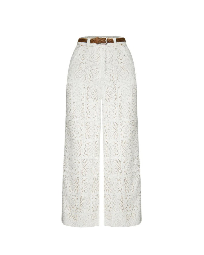 Hollow Casual Wide Leg Pants