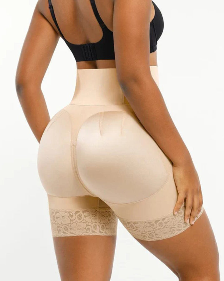 High-Waisted Tummy Compression Butt Lifter Shorts