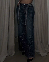 Sparkling Rhinestone Jeans
