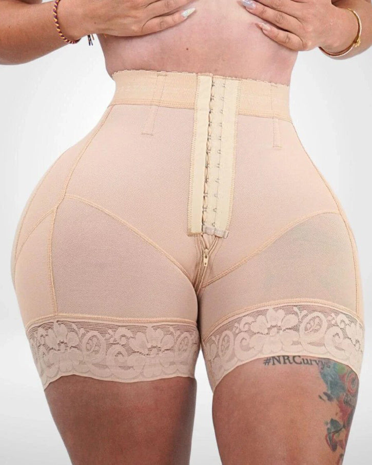 Hook and Eye Comfort Butt Lifting Shaper Shorts