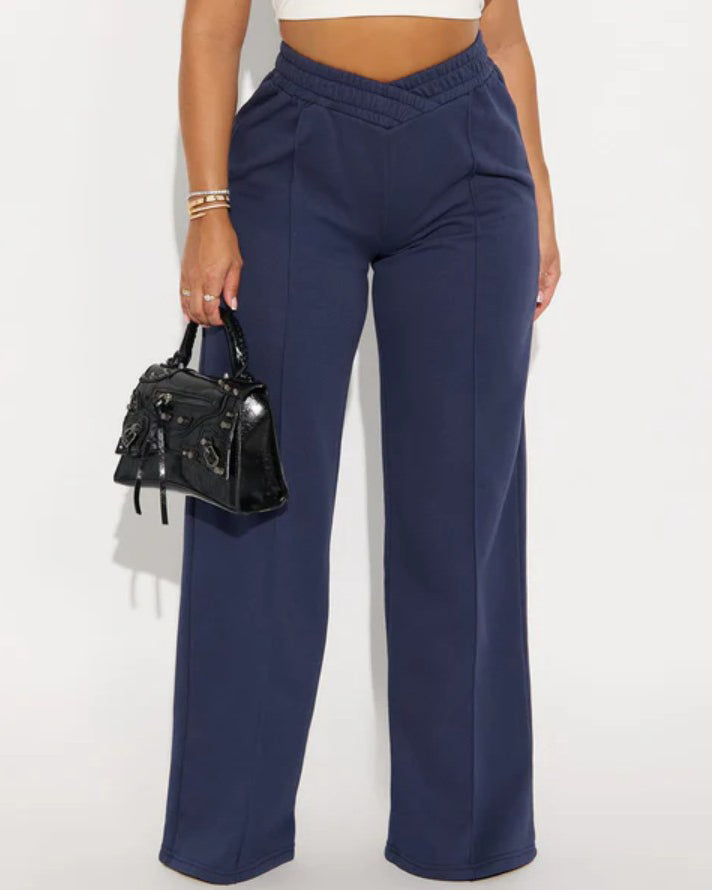 Comfortable Wide-Leg Sweat Pants