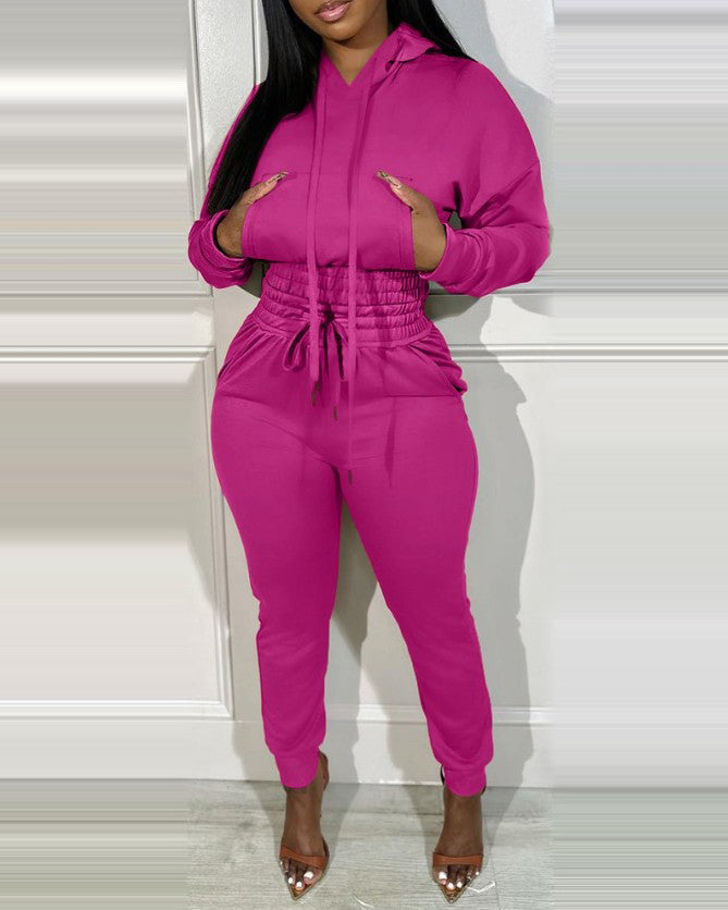 Casual Hoodie Two-Piece Set