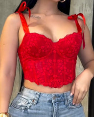 Lace-Up Corset Top