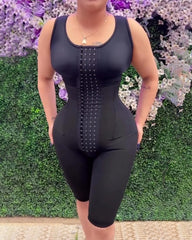 4 Rows Hook Eye Hourglass Shaping Full Body Shaper