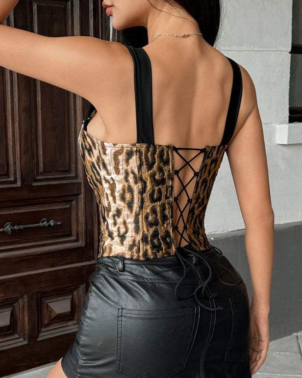 Printed Corset Top