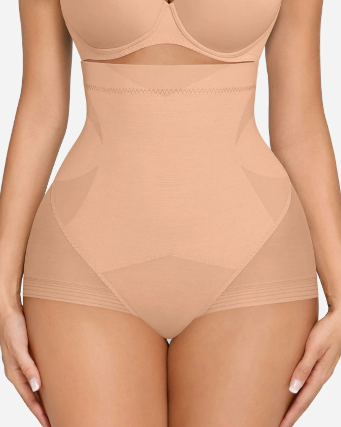 Sheer Mesh Tummy Shaping Shorts