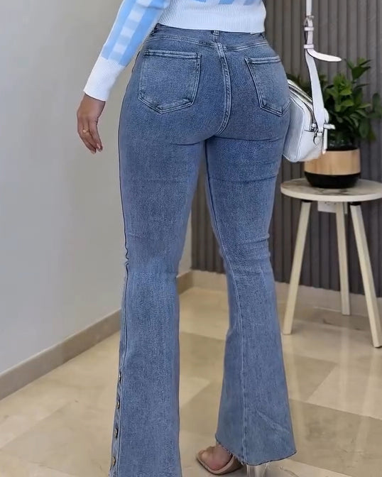 Skinny Slimming Fit Flare Jeans