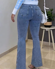 Skinny Slimming Fit Flare Jeans