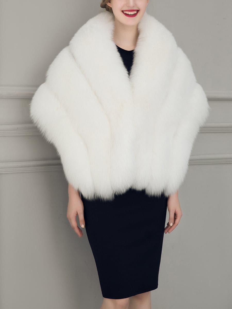 Water Proof Cape Faux Fur Coat