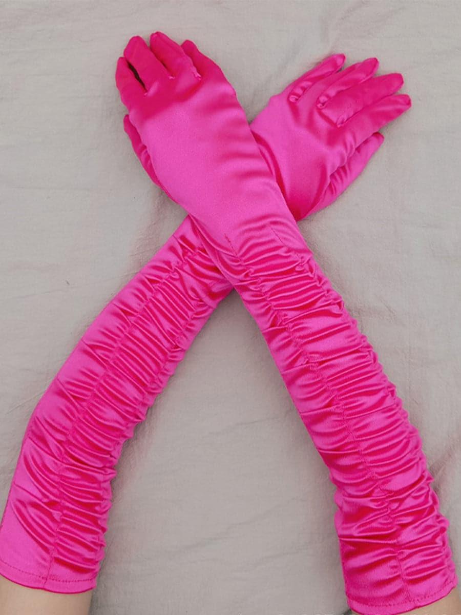 Satin Long Wedding Party Gloves
