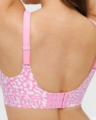 Seamless Leopard Print Comfort Bra