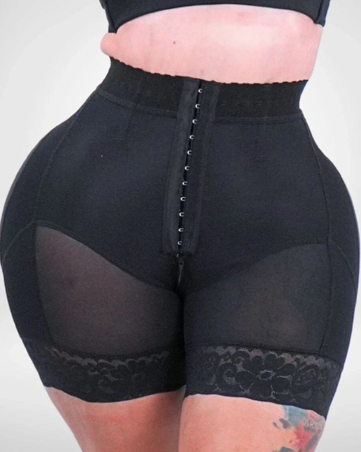 Hook and Eye Comfort Butt Lifting Shaper Shorts