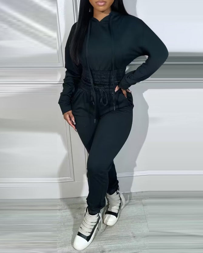 Casual Hoodie Two-Piece Set
