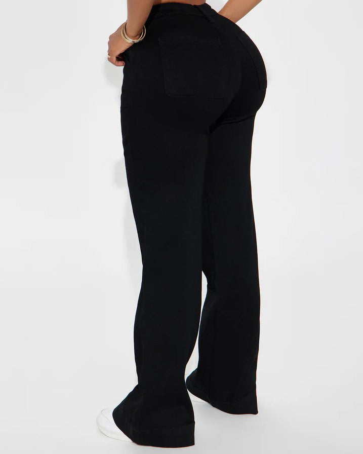 Wide-Leg Slimming Jeans