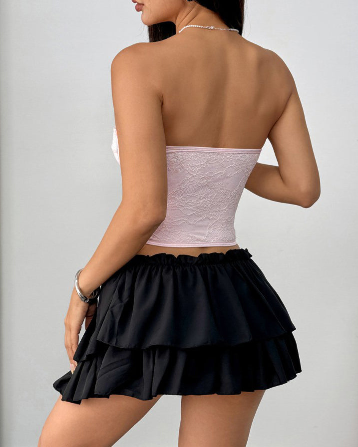 Lace Bandeau Corset Top