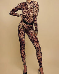 Leopard Print Jumpsuit