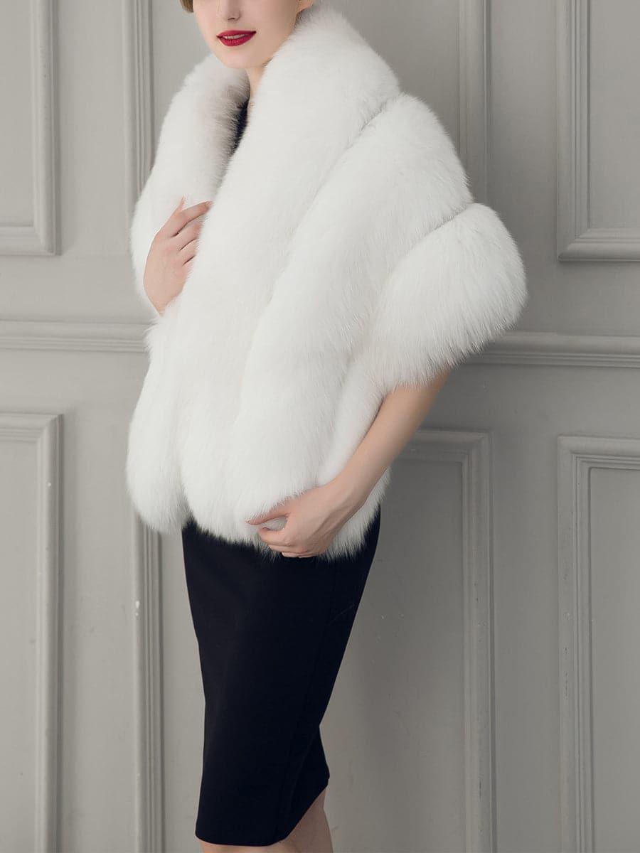 Water Proof Cape Faux Fur Coat