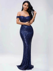 Off Shoulder Evening Dress