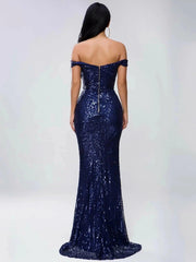 Off Shoulder Evening Dress