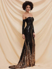 Mermaid Sequin Evening Dress