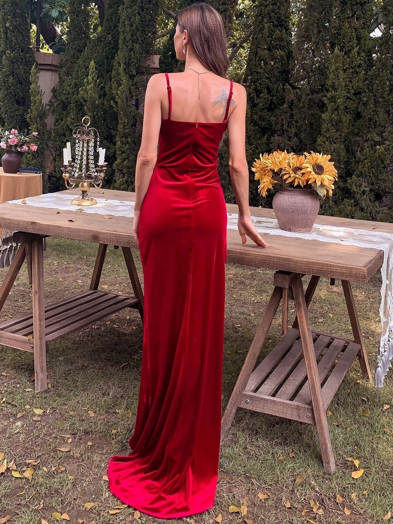 Velvet Cami Cocktail Dress