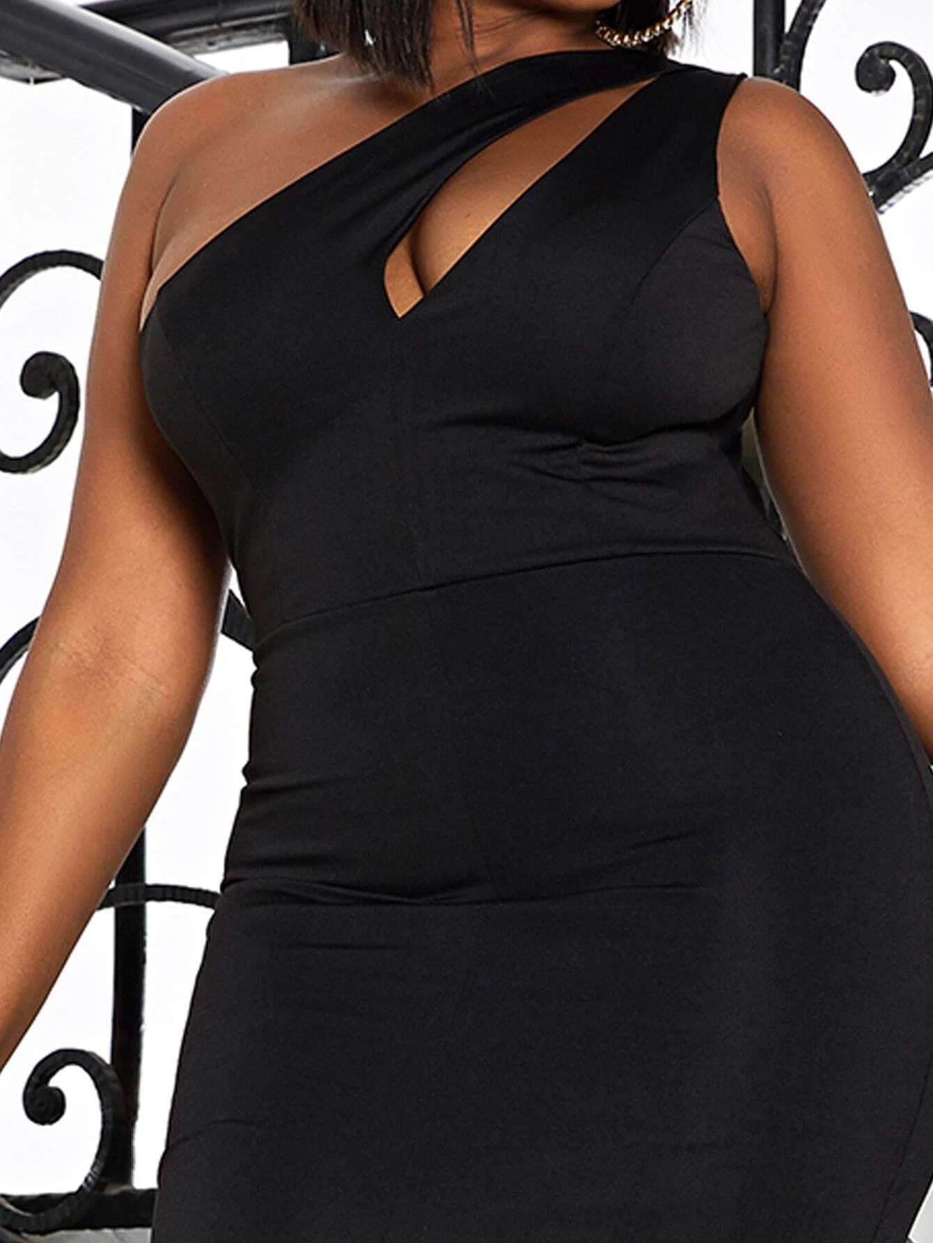 Missord Plus Cut Out Slit Thigh Mermaid Dress