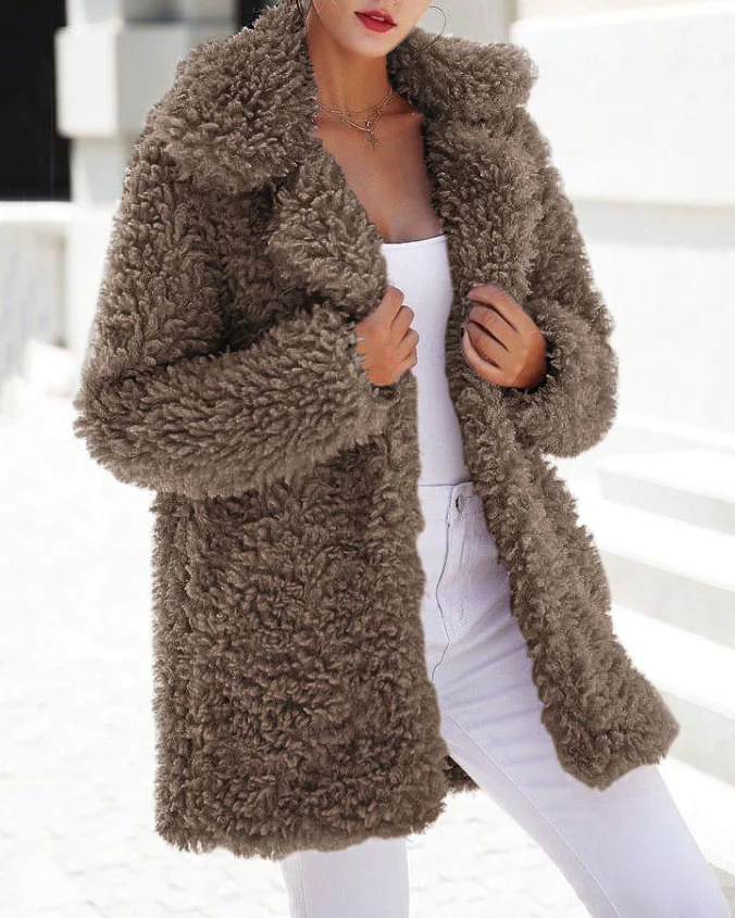 Oversized Fleece Teddy Jacket