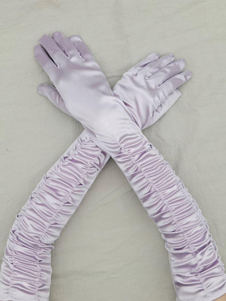 Satin Long Wedding Party Gloves