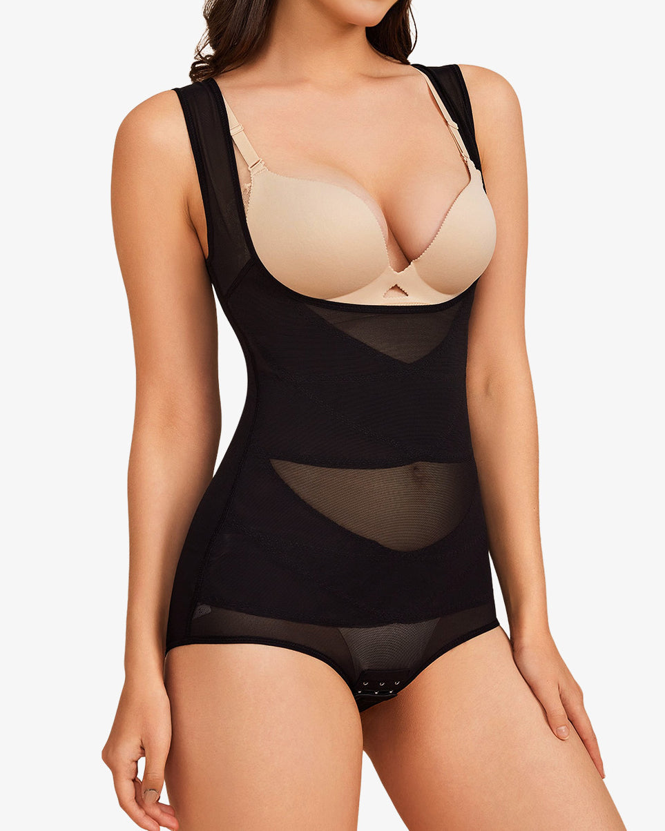 Seamless Open Bust Tummy Control Shapewear