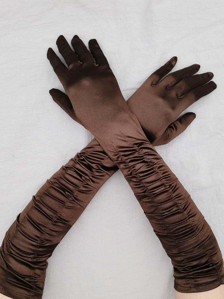 Satin Long Wedding Party Gloves