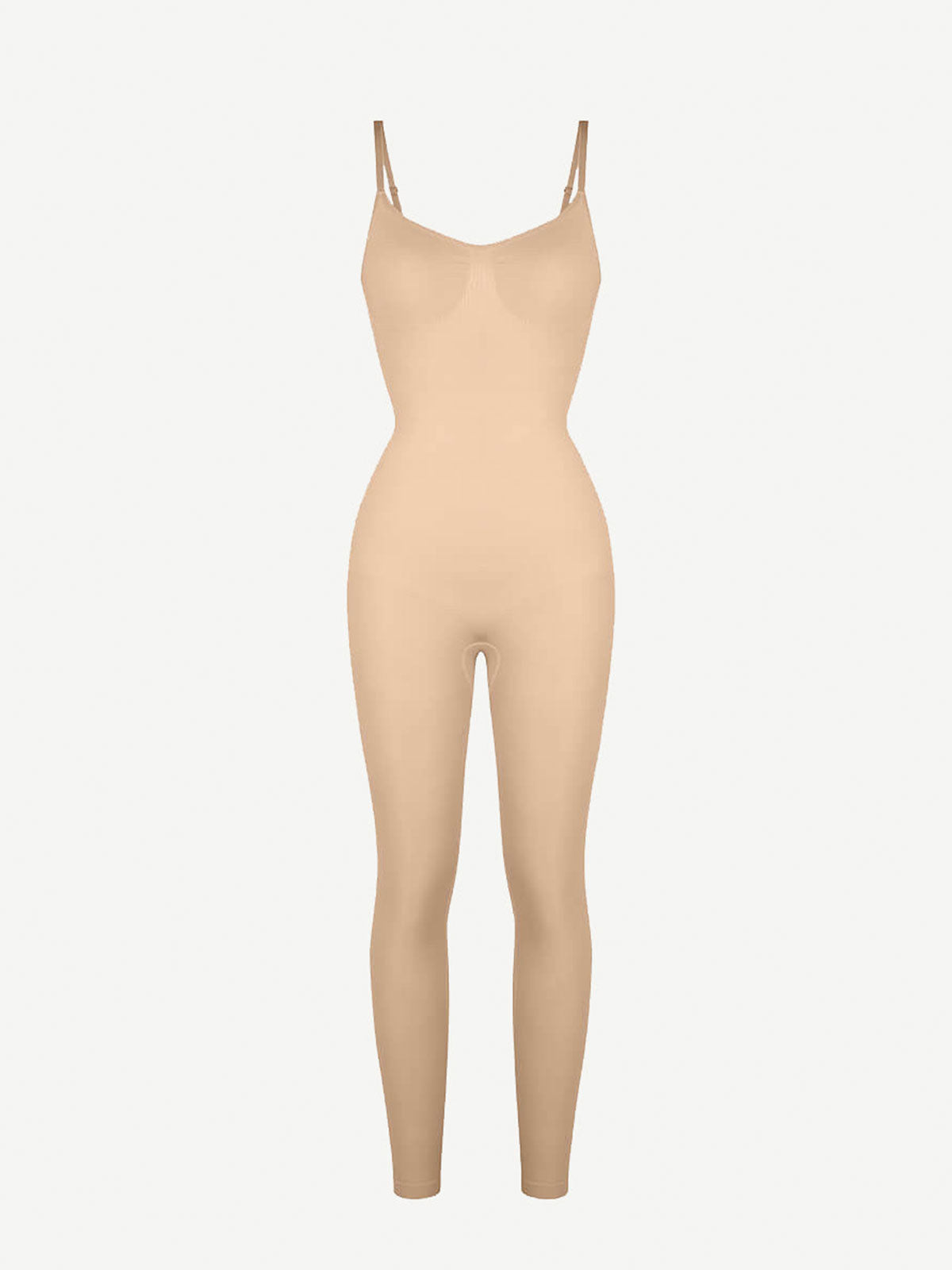 Seamless Waist-Breast Support Mid Thigh Body Shaper