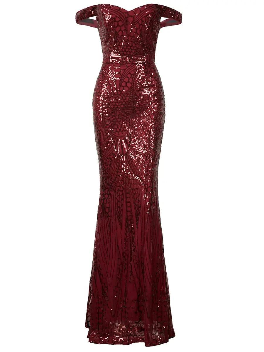 Off Shoulder Evening Dress