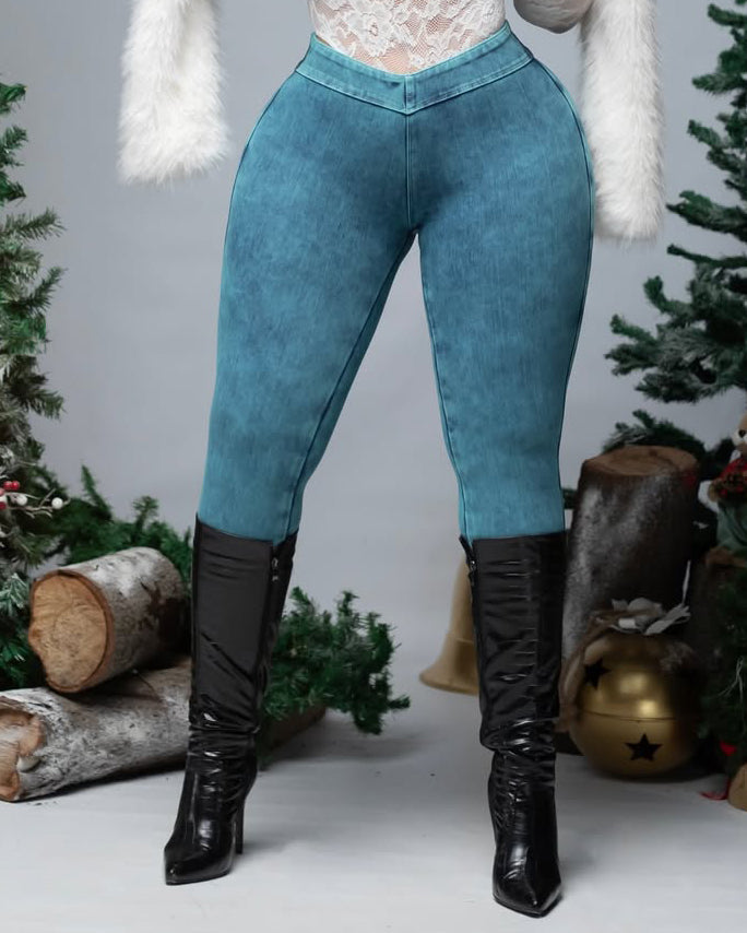 High Waist Skinny Butt Lifting Jeans