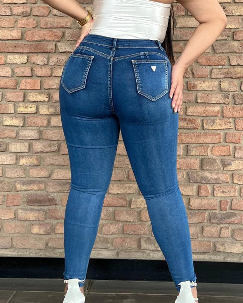 Zipper Skinny Jeans (Pre-Sale)