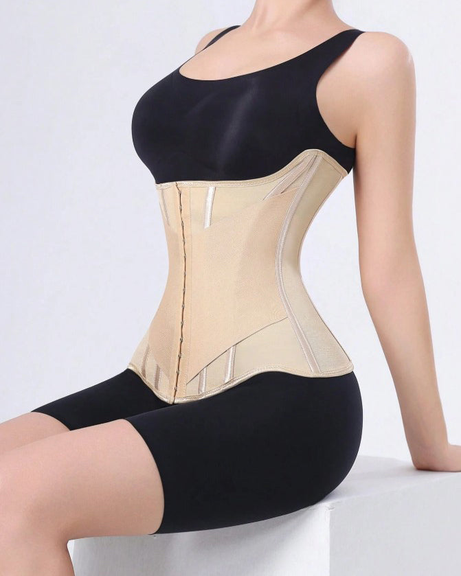 Double-Layer Tummy-Control Comfort Mesh Waist Trainer