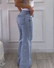 Loose Fit Jeans With Waistband
