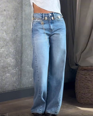 Three-Dimensional Tailoring Washed Jeans