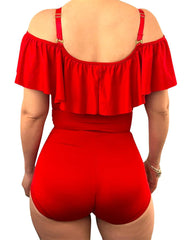 Body Shaping Ruffled Triangular Swimwear