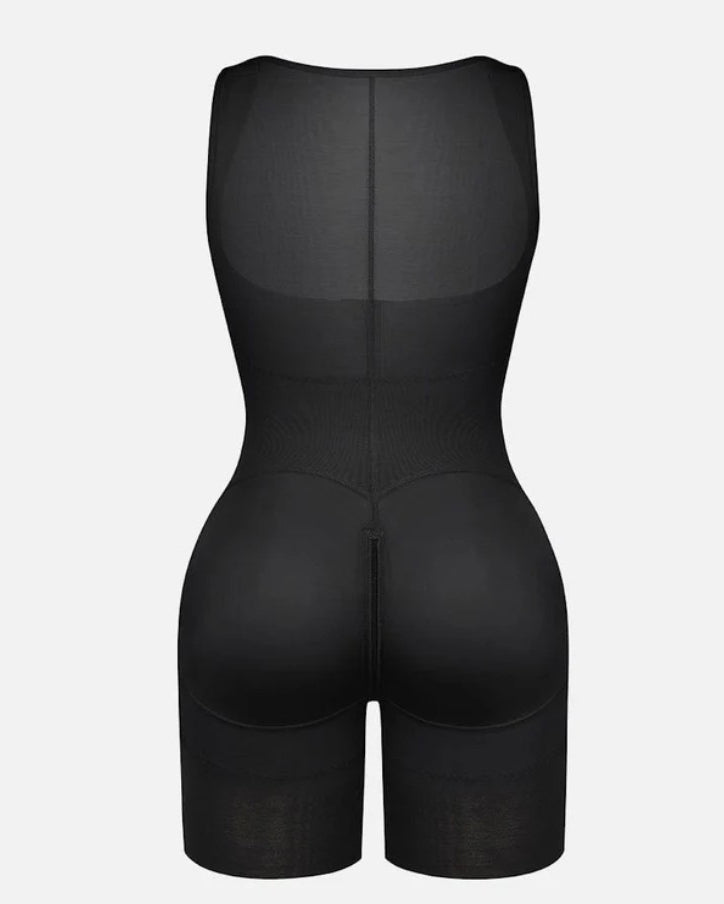 Front Zipper Tummy Shaping Sleeveless Full Body Shaper