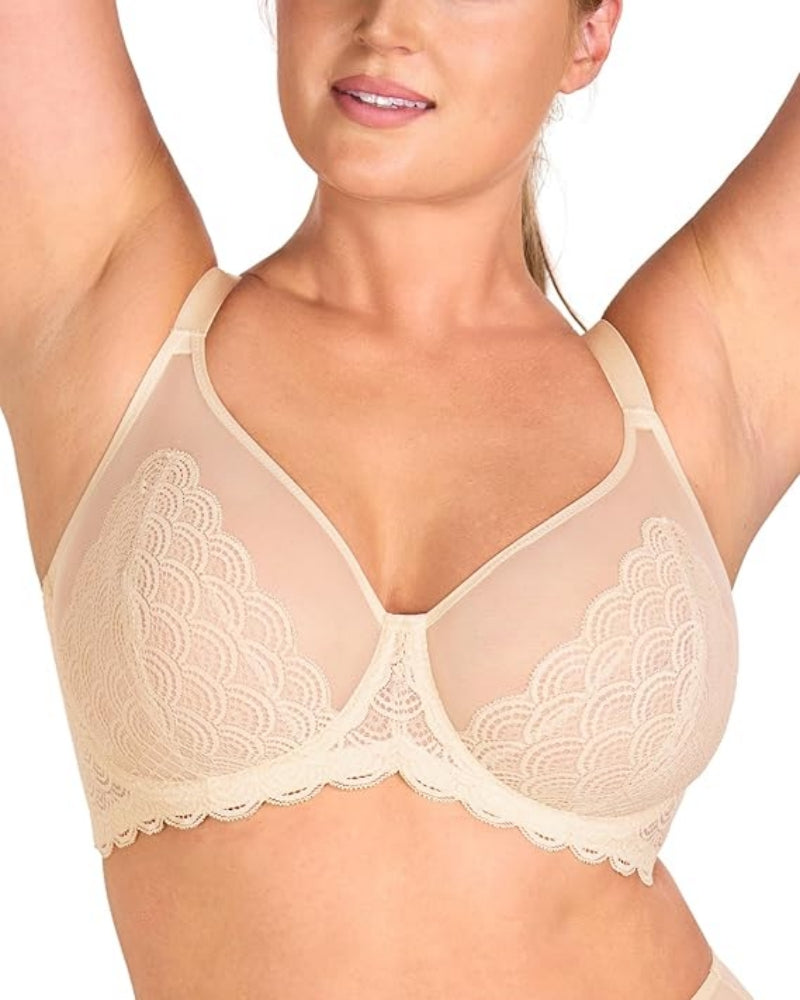 Sheared Bras Lace Sheer Mesh Bra – Seuke