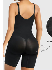 High Elastic Zipper Adjustable Straps Breathable Mesh Design Tummy Control Body Shaper