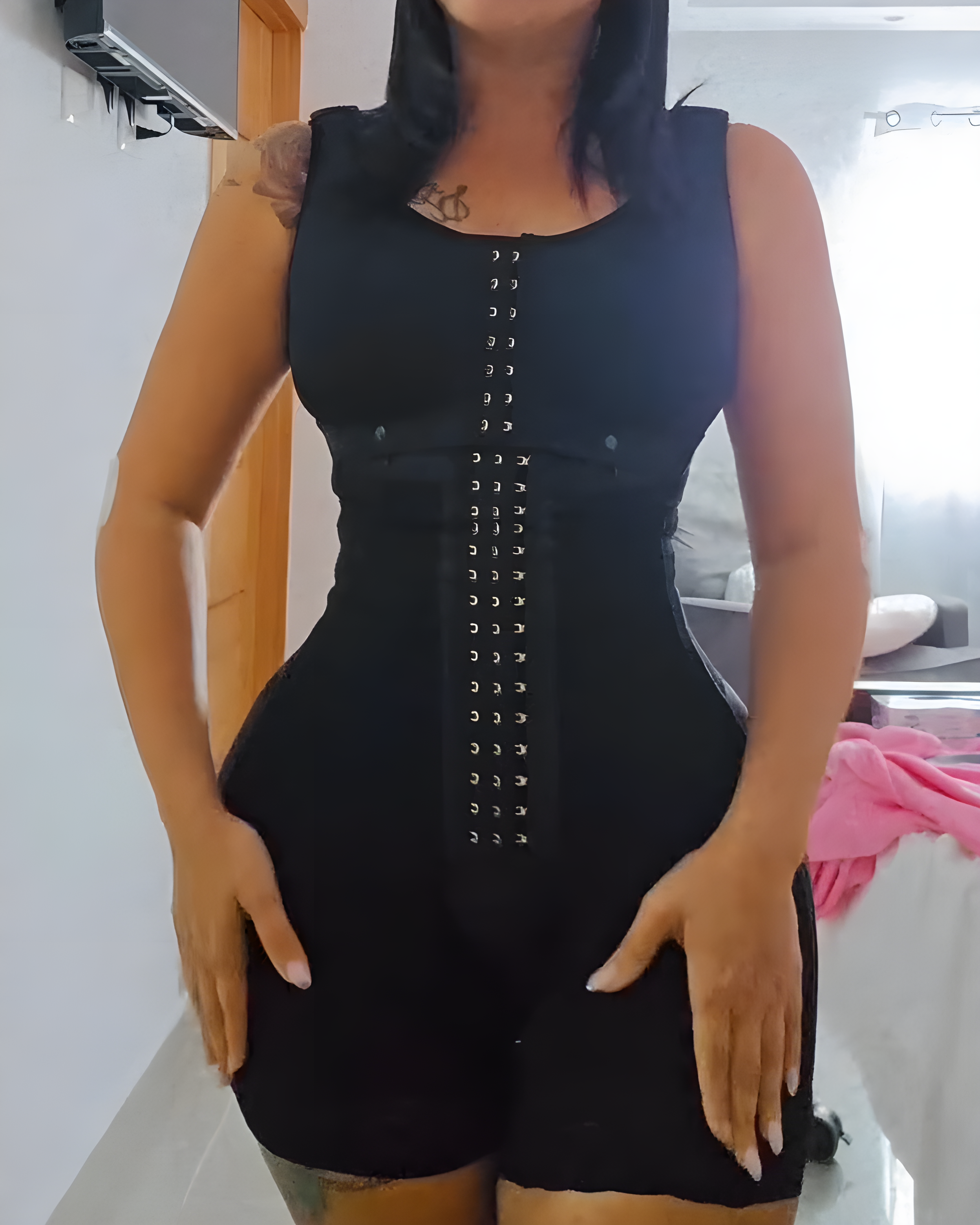 Steel Bone Hourglass Shaping Sleeveless Full Body Shaper