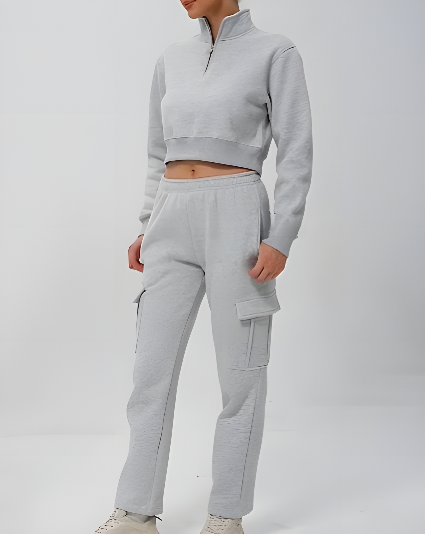 Slim Cargo Style Casual Set
