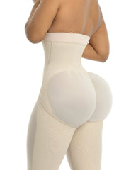 Detachable Straps 3 Rows Hook and Eye Midi  Length Shapewear