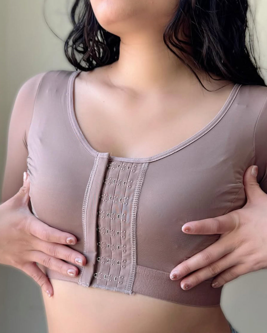 Mid-Length Sleeves Shaping Bra